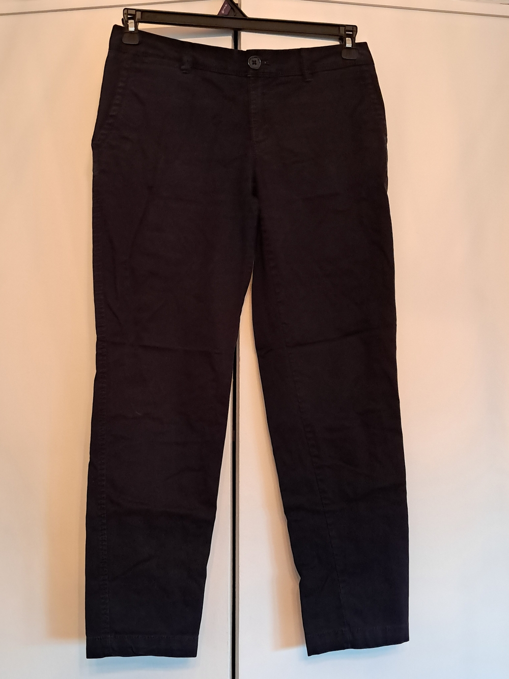 Banana Republic City Chino Women's Black Chinos - Straight Fit